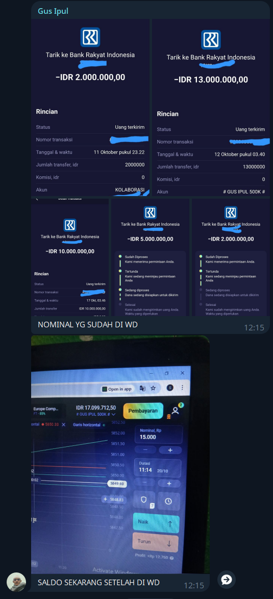 Habis WD sisa masih belasan juta rupiah