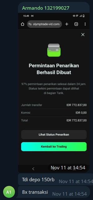 Modal 150 rb langsung wd 700 rb