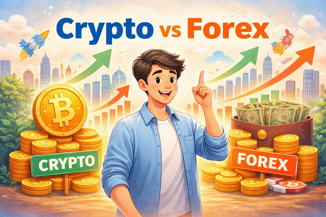 Perbedaan Crypto dan Forex untuk Investor Pemula